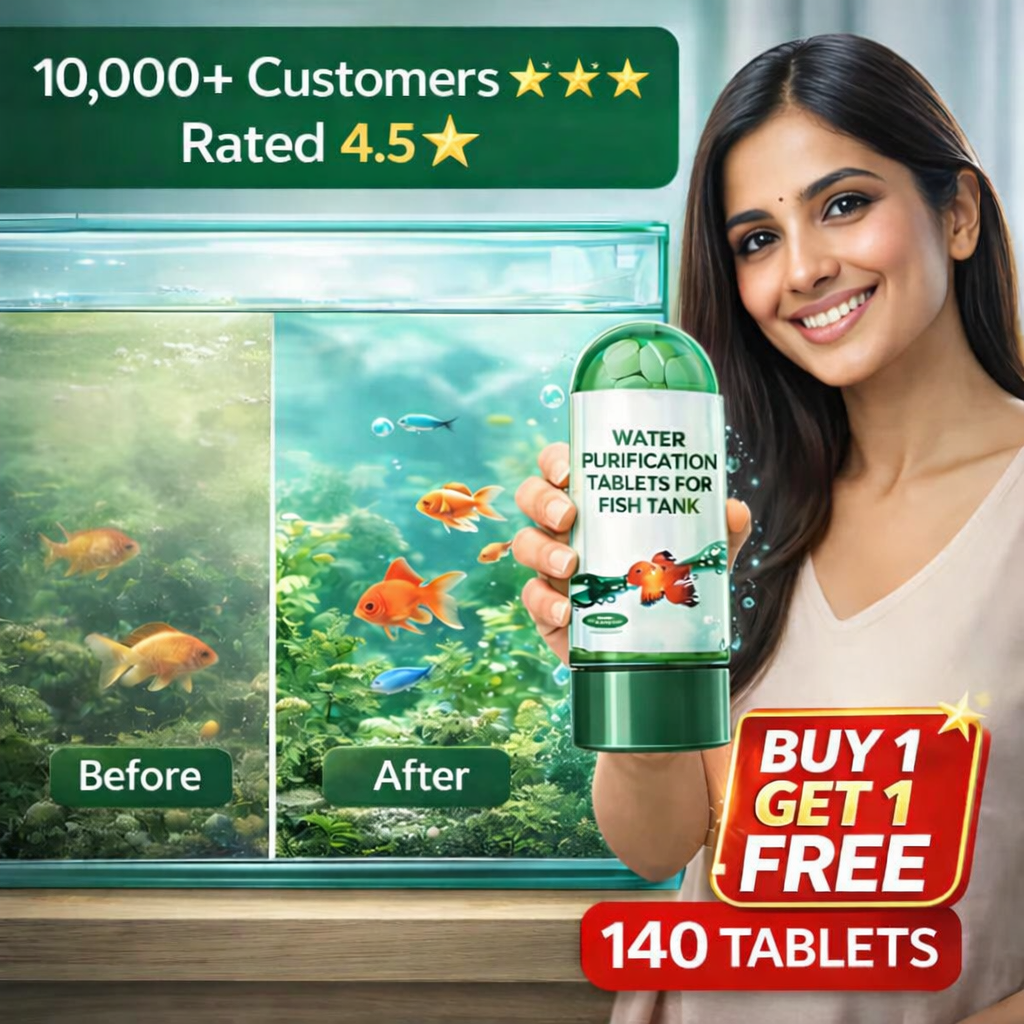Aquarium Purifying Tablets – Safe for All Types of Fish | 1 to 4 tabs per tank