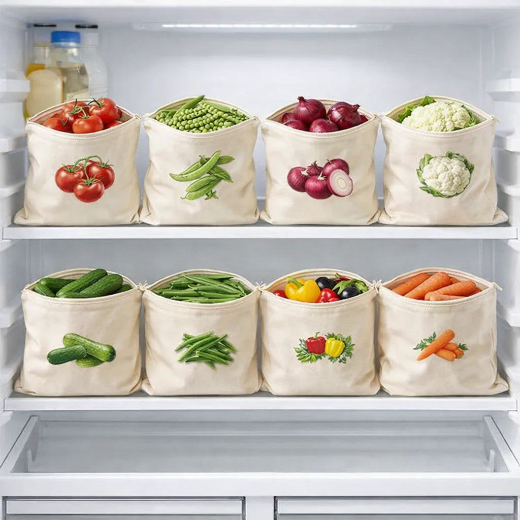 Cotton Reusable Vegetable Bags