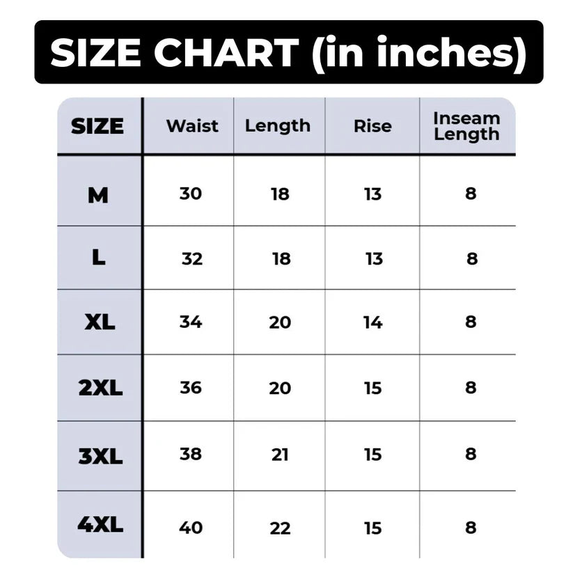 Men’s Premium High-Quality Stretchable Shorts | Pack of 4