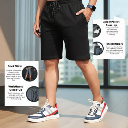 Men’s Premium High-Quality Stretchable Shorts | Pack of 4