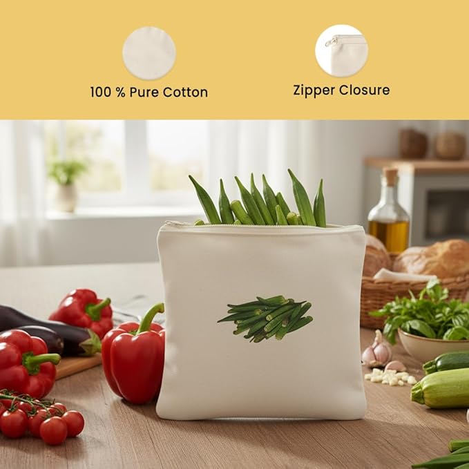 Cotton Reusable Vegetable Bags